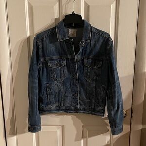 American Eagle Outfitters Dark Blue Denim Jacket